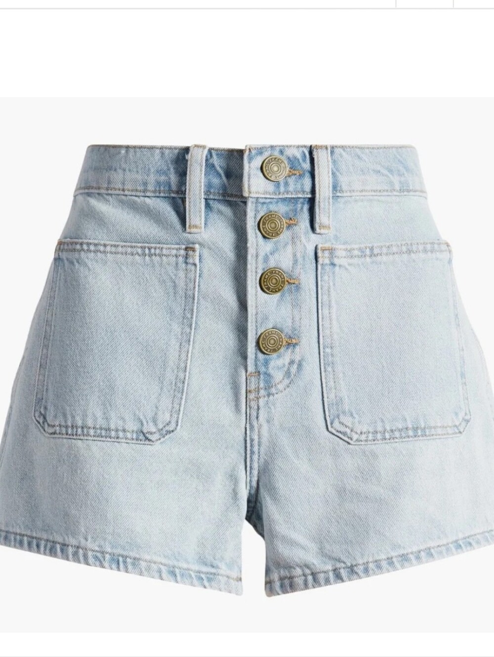 FRAME Nwt Bardot Exposed Button Shorts in Trevi Size 27